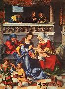 Lucas  Cranach The Holy Family oil on canvas